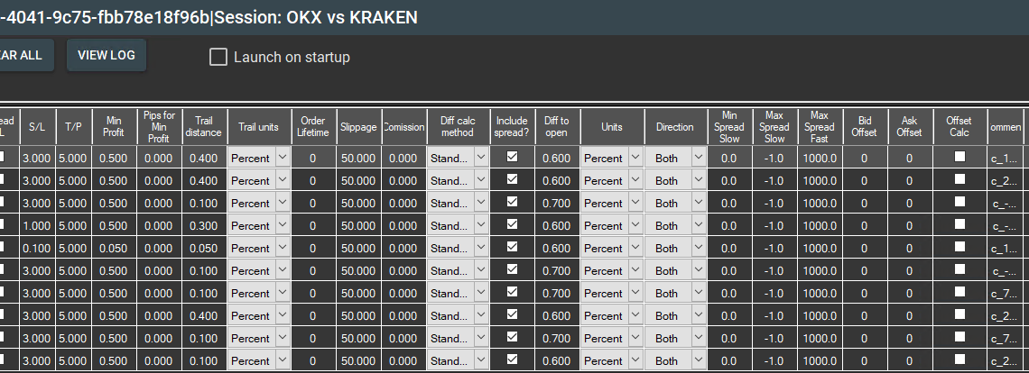 Crypto arbitrage setup example