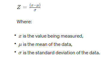 The Z-score is a statistical measurement that describes a value's relationship to the mean of a group of values. 