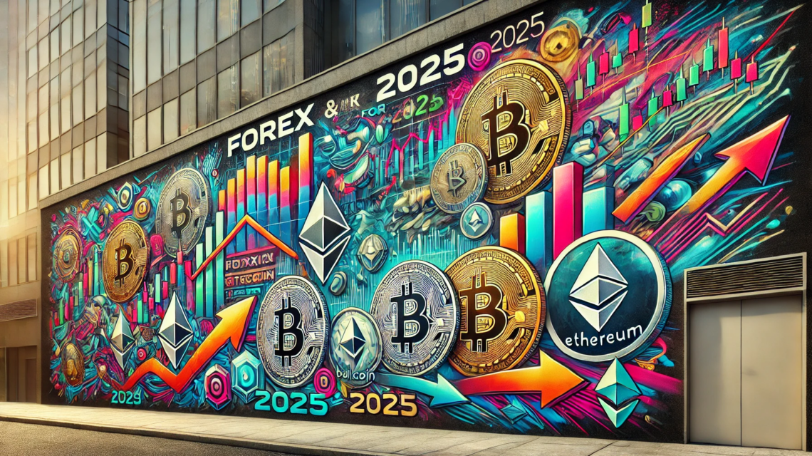 forex and crypto currencies trading trends in 2025 street art