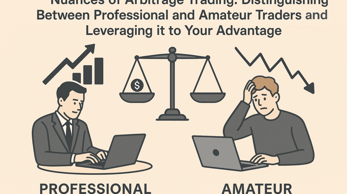 The difference between a simple trader using arbitrage strategies and a professional arbitrage trader lies in the approach, quality of execution, and implementation details