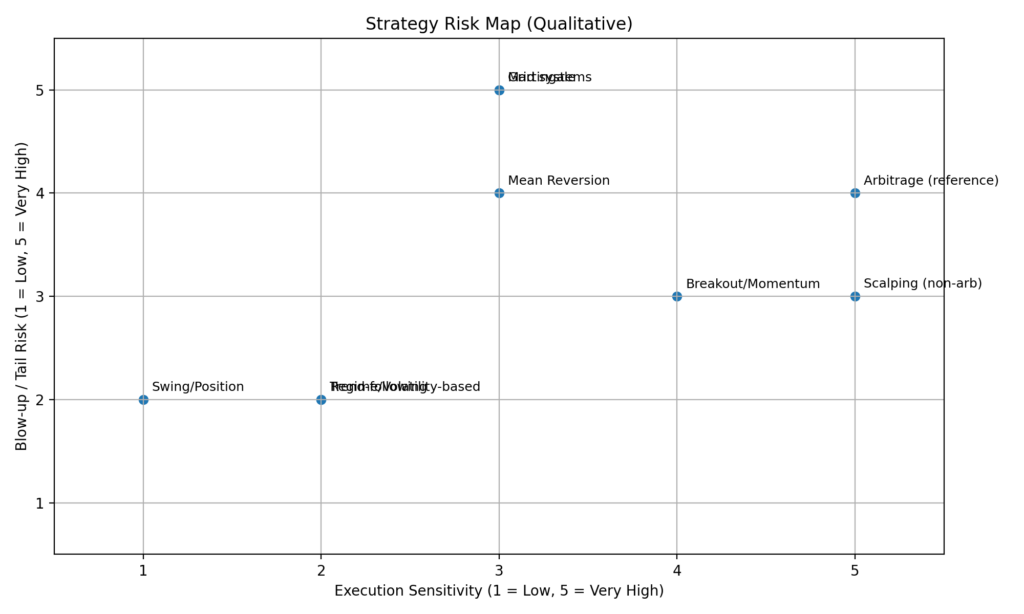 Execution Sensitivity vs Blow-up / Tail Risk