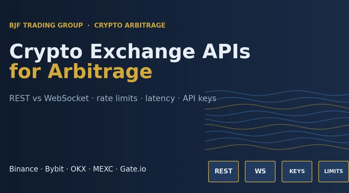 Crypto exchange APIs for arbitrage: REST, WebSocket, API keys and rate limits