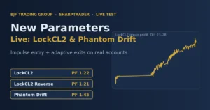 Live test of new SharpTrader parameters in LockCL2 and Phantom Drift